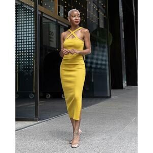 The Drop Women's Citronelle Strappy Rib Midi Dress by @signedblake